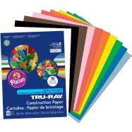 Construction Paper, 76 lb. , 9 in. x12 in. , 50/Pack, Assorted cover