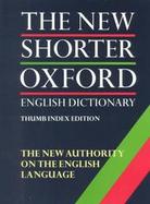 The New Shorter Oxford English Dictionary cover