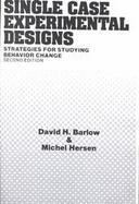 Single Case Experimental Designs Strategies for Studying Behavior Change cover