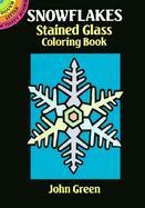 Snowflakes Stained Glass Coloring Book cover