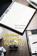 Writing Papers In Psychology With Infotrac cover