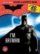 Batman Begins Color & Activity Book With Tattoos cover