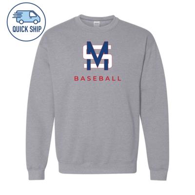 Murray State Baseball Crewneck Fleece [5XL - SPORT GREY - Full Front Logo] cover