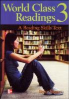 World Class Readings: A Reading Skills Series Text- BOOK 3 SB cover