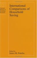 International Comparisons of Household Saving cover