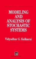 Modeling and Analysis of Stochastic Systems cover