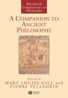 Companion To Ancient Philosophy cover