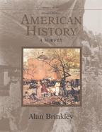 American History A Survey to 1877 (volume1) cover