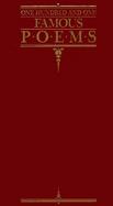 One Hundred and One Famous Poems With a Prose Supplement An Anthology cover