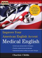 Improve Your American English Accent Medical English with Three Audio CDs cover