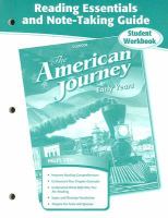The American Journey Early Years Reading Essentials and Note-taking Guide cover