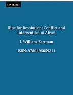 Ripe for Resolution Conflict and Intervention in Africa cover