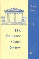 The Supreme Court Review, 1988 cover