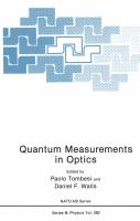 Quantum Measurements in Optics cover
