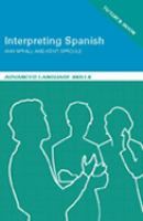 Interpreting Spanish Advanced Language Skills cover