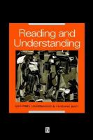 Reading and Understanding: An Introduction to the Psychology of Reading cover