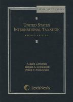 UNITED STATES INTERNATIONAL TAXATION cover