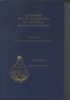 Questions on the Metaphysics of Aristotle by John Duns Scotus (volume2) cover