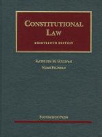 Constitutional Law:Univ.Casebk.Series cover