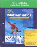 Mathematics: Applications and Concepts, Course 2, Parent and Student Study Guide Workbook cover
