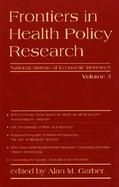 Frontiers in Health Policy Research (volume3) cover
