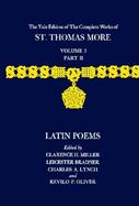 Complete Works of St. Thomas More Latin Poems (volume3) cover