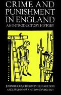 Crime and Punishment in England An Introductory History cover