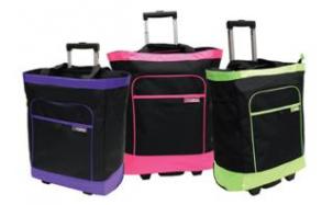 Multifunction Rolling Tote Black+Purple cover