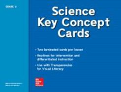 Science, A Closer Look, Grade 6, Key Concept Cards cover