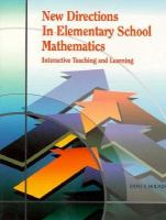 New Directions in Elementary School Mathematics Interactive Teaching and Learning cover