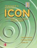 ICON: International Communication Through English - Level 1 Teacher's Edition cover