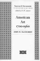 American Art, 1700-1960 Sources and Documents cover