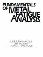 Fundamentals of Metal Fatigue Analysis cover