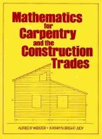 Mathematics for Carpentry and the Construction Trades cover
