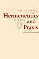 Hermeneutics and Praxis cover