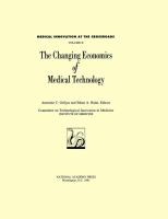 The Changing Economics of Medical Technology (volume2) cover
