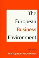 The European Business Environment cover
