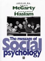 The Message of Social Psychology cover