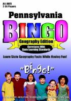 Pennsylvania Bingo Geography Edition cover