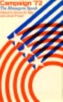 Campaign '72: The Managers Speak cover