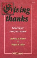 Giving Thanks: Graces for Every Occasion cover