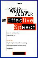 How to Write and Deliver an Effective Speech cover