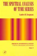 The Spectral Analysis of Time Series cover