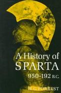 History of Sparta 950-192 B.C. cover