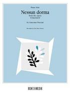 Nessun Dorma from the Opera Turandot Piano Solo Sheet cover