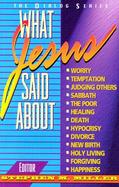 What Jesus Said about cover