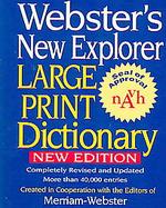 Web New Explorer Large Print Dictionary cover