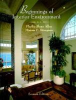 Beginnings of Interior Environment cover