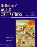 The Heritage of World Civilizations Vol B  From 1300 Through the French Revolution cover