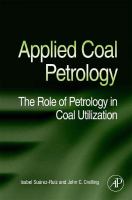 Applied Coal Petrology The Role of Petrology in Coal Utilization cover